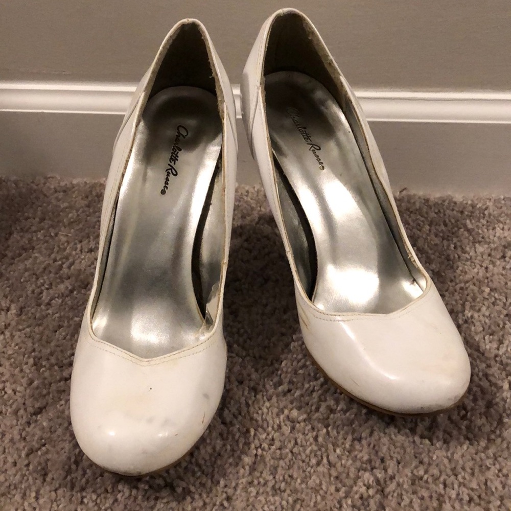 White Charlotte Russe pumps - 9